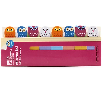 Languettes autocollantes Chouettes