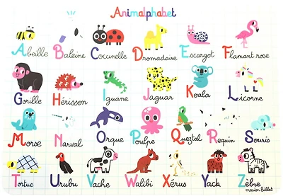 Napperon Animalphabet VF