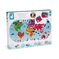 Puzzle carte des explorateurs du bain 28 mcx
