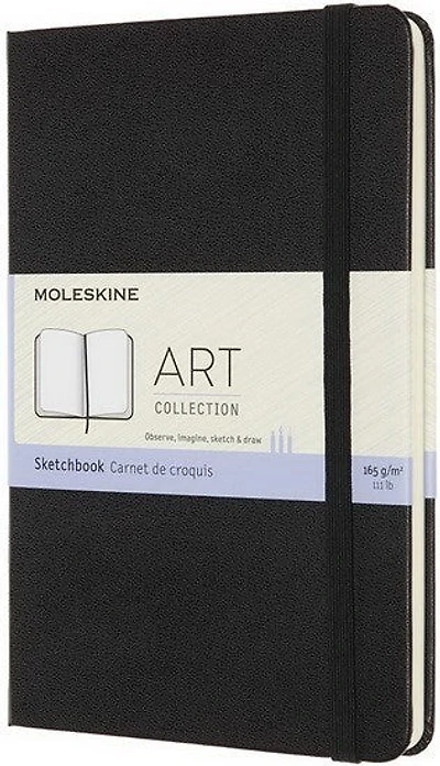 Sketchbook Moyen Rigide Noir 104p