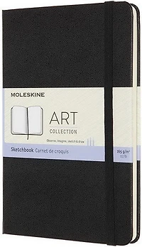Sketchbook Moyen Rigide Noir 104p