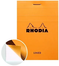 Rhodia Notepad-Lined - ORANGE