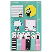 Ens. Notes autocollantes Chats