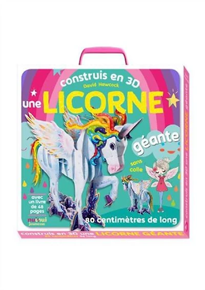 Construis en 3D une licorne géante