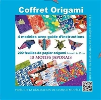 Coffret origami : 10 motifs japonais : 4 modèles avec guide d'instructions N. éd.