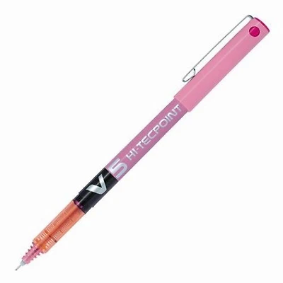 Stylo à bille Hi-tecpoint V5 x-fin rose