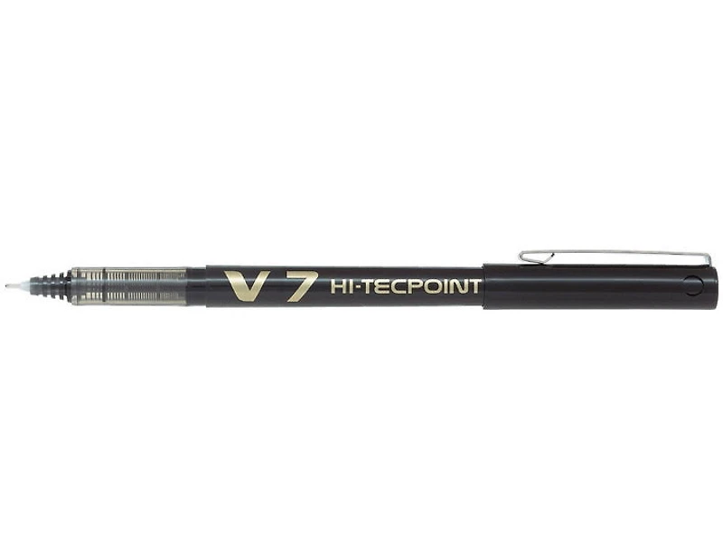 Stylo à bille Hi-tecpoint V7 fin noir