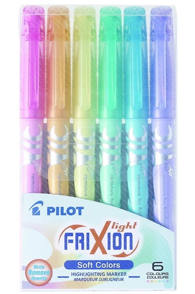 Ens. 6 surligneurs Frixion pastel
