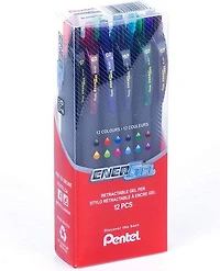 Set of 12 assorted  Energel Pen 0.7mm