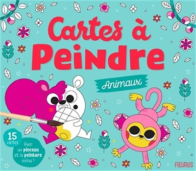 Cartes à peindre : Animaux - French Ed.