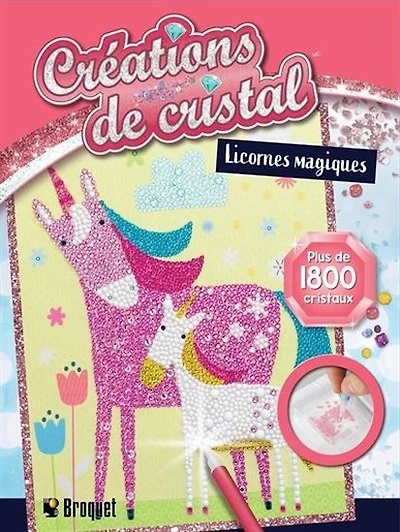Créations de cristal licorne magique