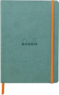 Rhodiarama Cahier souple ligné Aqua A5 160p avec élastique