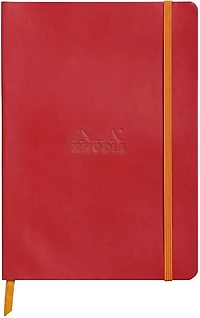 Rhodiarama Cahier souple ligné Coquelicot A5 160p avec élastique