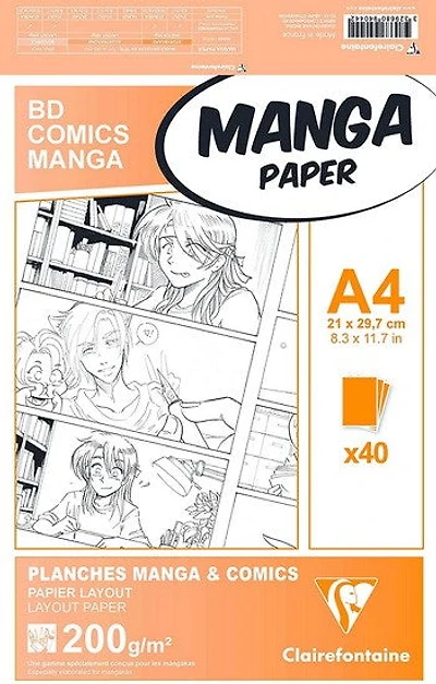 Papier dessin Manga A4 40f 200g