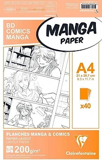 Papier dessin Manga A4 40f 200g