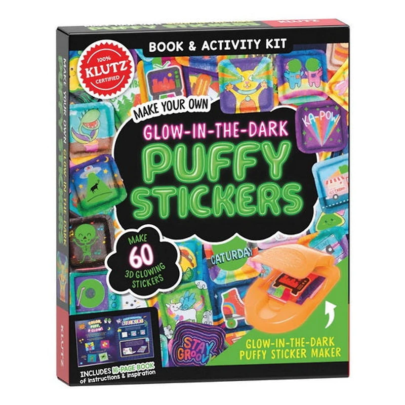 Make Your Own Glow in the Dark Puffy Stickers