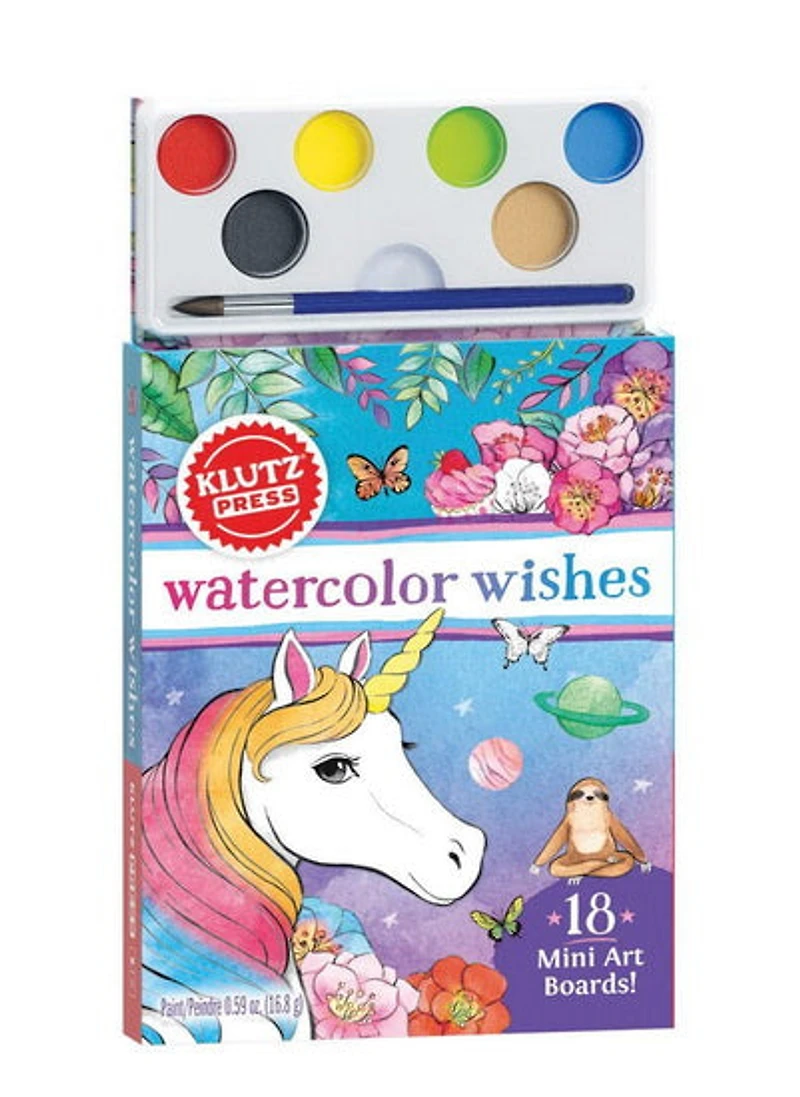 Watercolor Wishes Postcard Kit