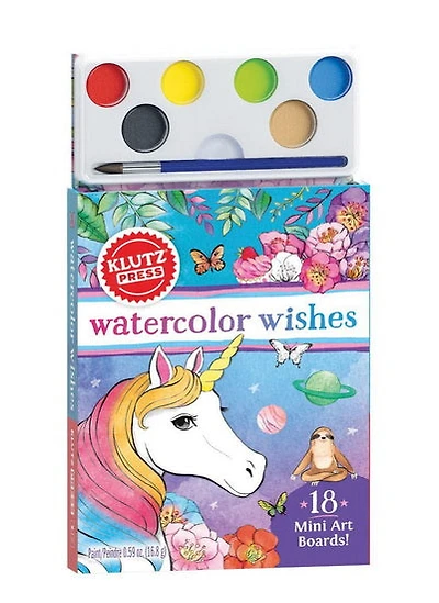 Watercolor Wishes Postcard Kit