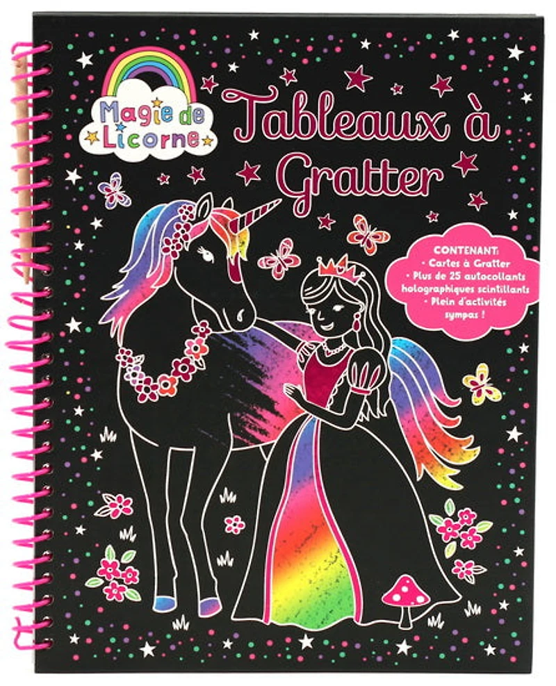 Magie de licorne : tableaux à gratter