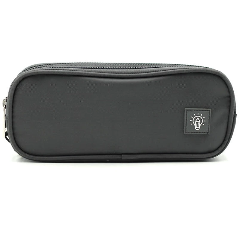 Pencil case 2 compartments - Grey