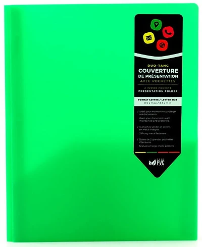 Folder With Prongs 2 Pockets