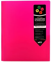 Duo-tang rose avec pochettes