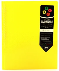 Relief Folder With Prongs 2 Pockets - Yellow Textured