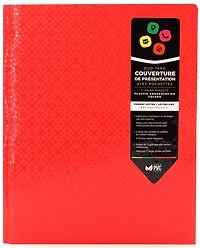 Folder With Prongs 2 Pockets - Red Textured