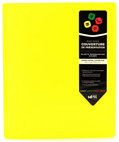 Folder With Prongs - Yellow