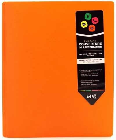 Folder With Prongs - Orange