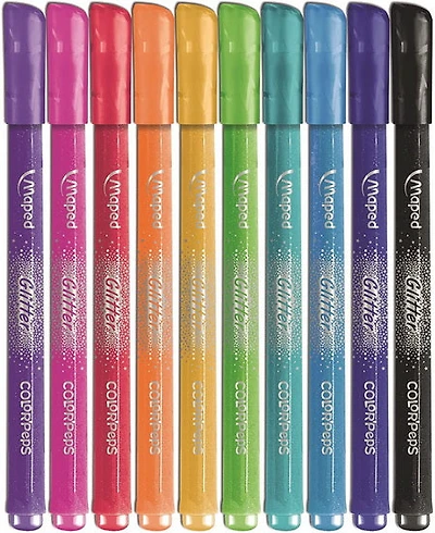 Ens. 10 feutres à paillettes