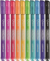 Ens. 10 feutres à paillettes