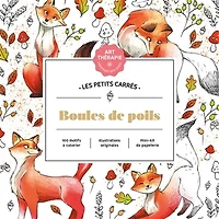 Art-thérapie. P'tits carrés - Boules de poils - French Ed.