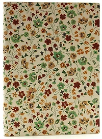 Journal souple ligné beige Fleurs 192p