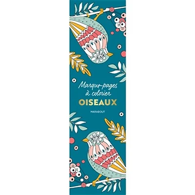 Marque-pages à colorier : oiseaux