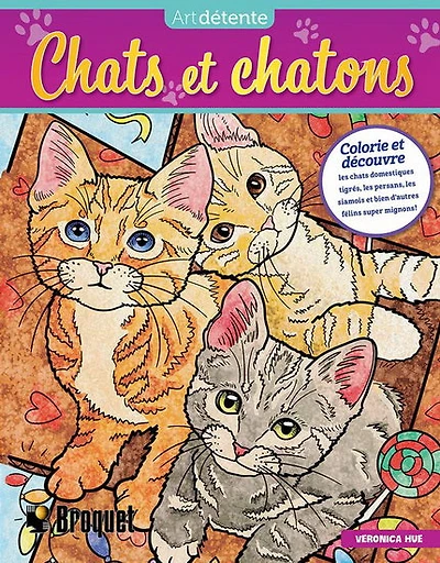 Chats et chatons : Livre à colorier