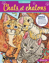 Chats et chatons : Livre à colorier
