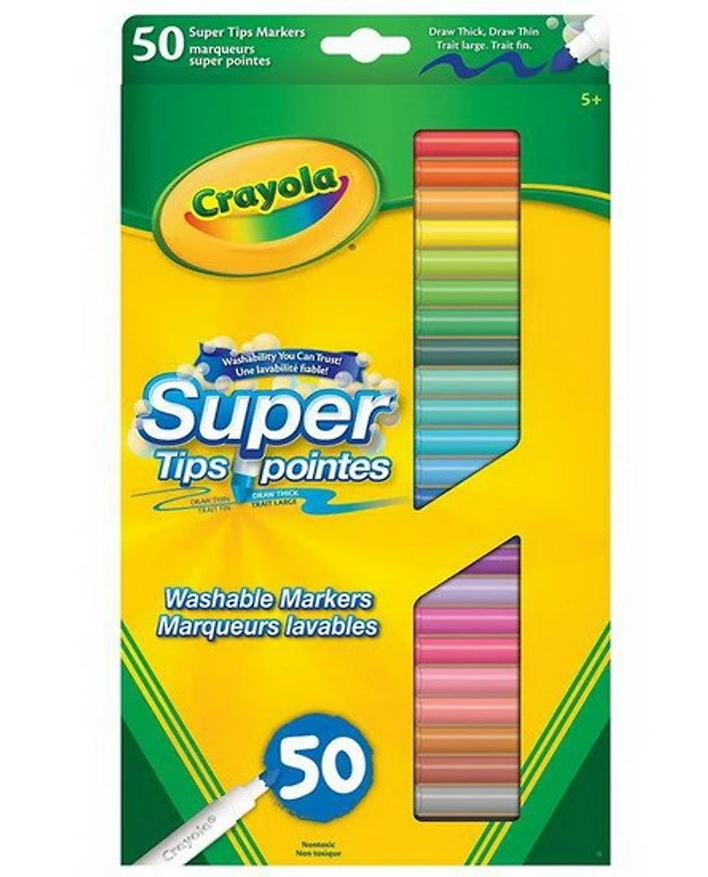 Ens. 50 marqueurs lavables Super pointes