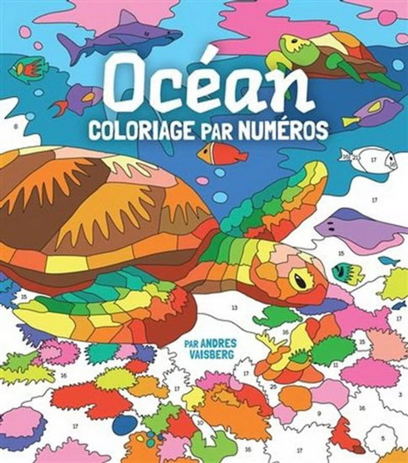 Océan : coloriage par numéro