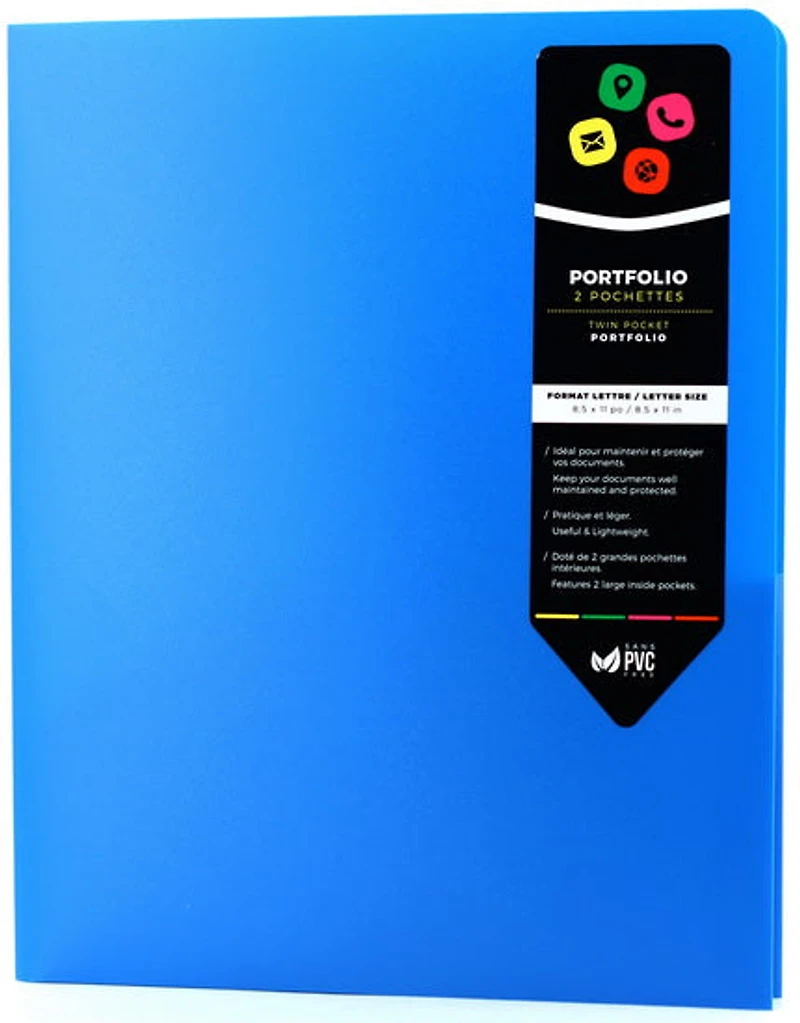 Folder 2 Pockets - Blue