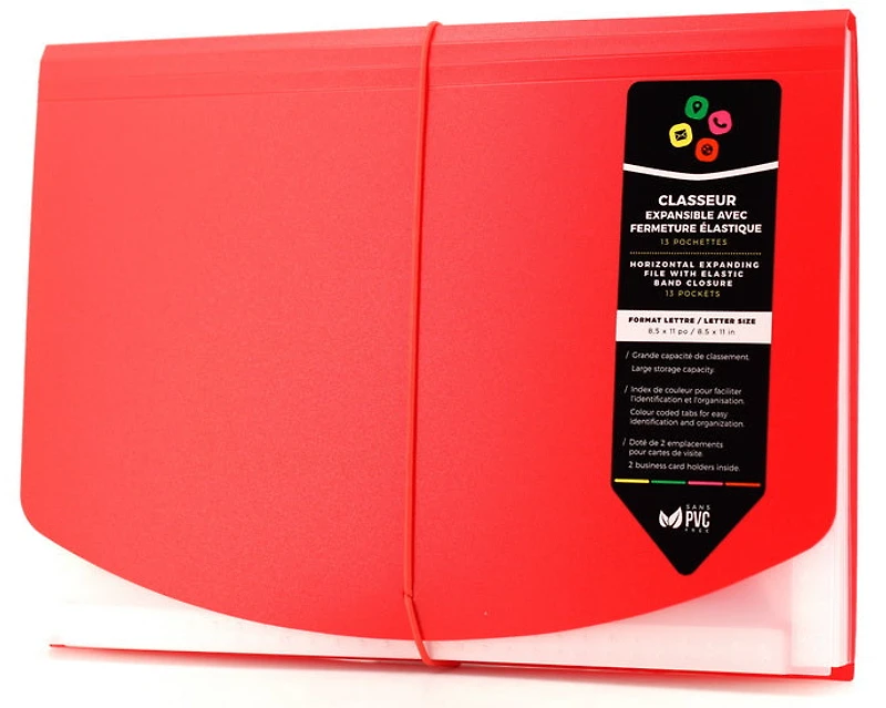 Folder 13 Pockets - Red
