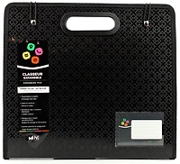 Folder 13 Pockets With Handle - Black