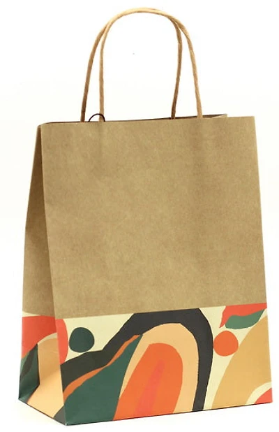 Gift Bag M Kraft with Design