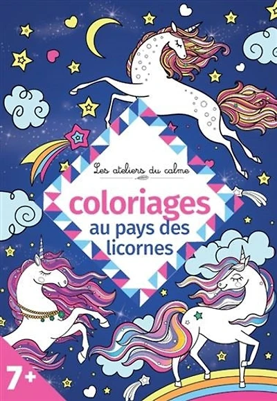 Coloriages : Au pays des licornes - French Ed.