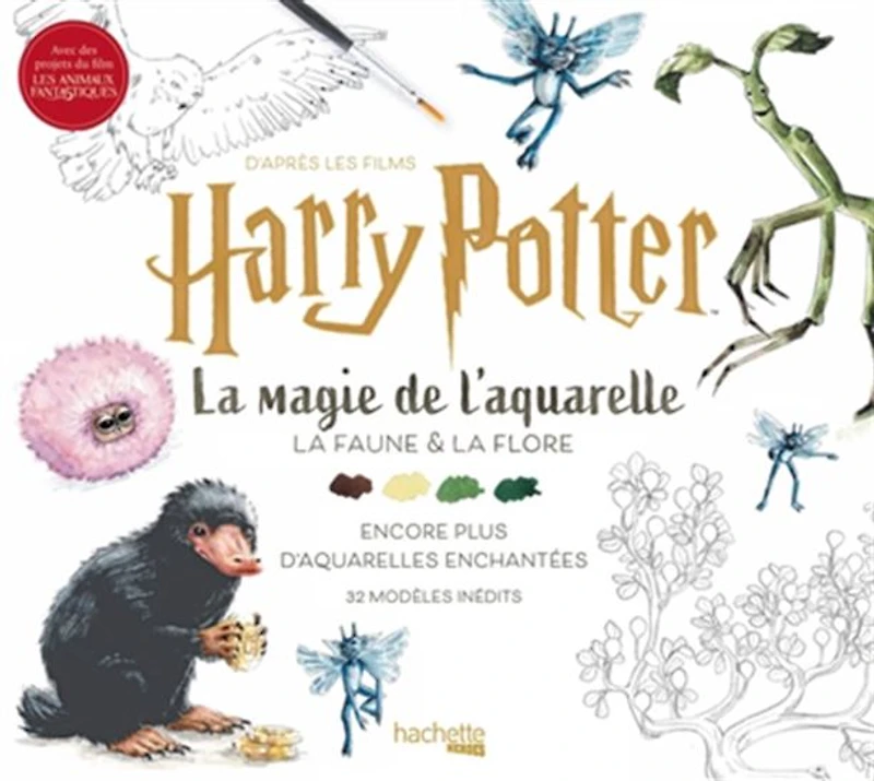 Harry Potter : la magie de l'aquarelle : la faune et la flore