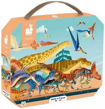 Casse-tête panoramique dinosaures 100 mcx