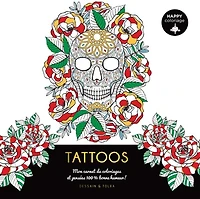 Tattoo : mon carnet de coloriages et pensées 100 % bonne humeur !
