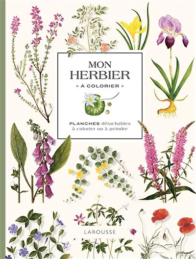 Mon herbier à colorier : planches détachables à colorier ou à peindre N. éd.