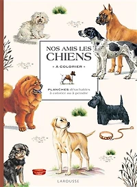 Herbier chiens et autres canidés à colorier