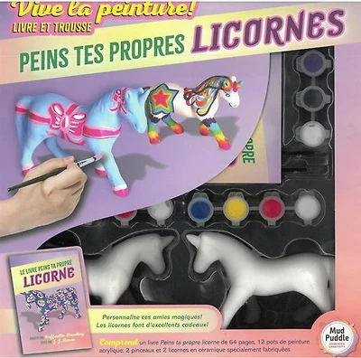 Peints tes propres licornes : livre et trousse